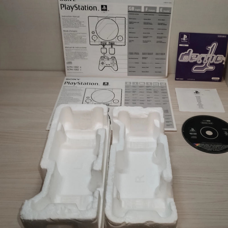 Console Ps1 Playstation 1 Scph-1002 PAL-EUR First Edition, SERIAL MATCHING, CIB